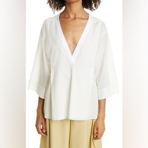 🤍 euc | Vince | deep V-neck popover cotton top
